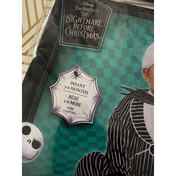 Nightmare Before Christmas Jack Skellington Infant Costume | 3-6 Months - Picture 3 of 3